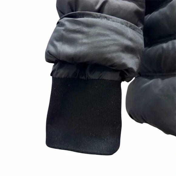 Tommy Hilfiger Women XXL Black Down Feathers Winter Puffer Jacket Faux Fur Hood - Picture 11 of 16